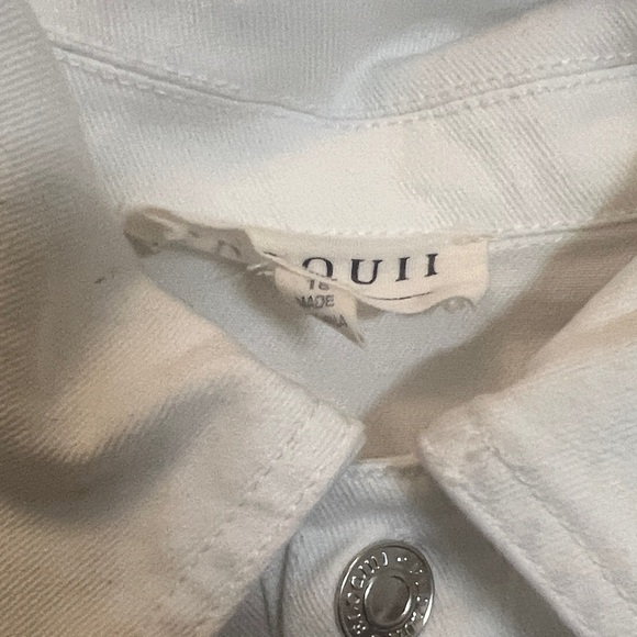 Eloquii women’s dress Sz 18 Oversized Denim Midi white baddie - Picture 5 of 12